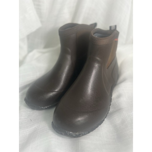 Hisea Men's Ankle Rain Boots Waterproof Non-slip Chore Working Wellies Size 9 - Picture 5 of 13